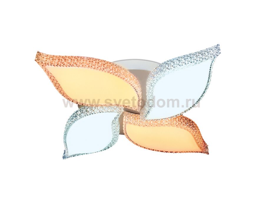 Люстра потолочная Ambrella FK211/4 WH белый 71W D450*70 (ПДУ РАДИО 2.4) COMFORT
