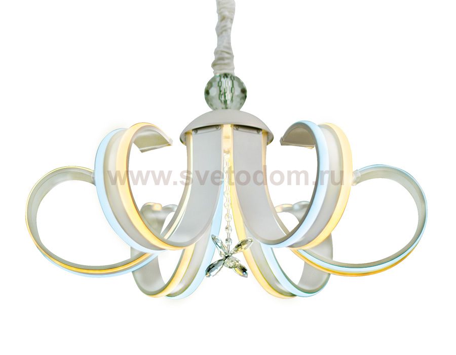 Люстра подвесная Ambrella FL118/6 WH белый 156W 700*700*420 (ПДУ РАДИО 2.4) LINE