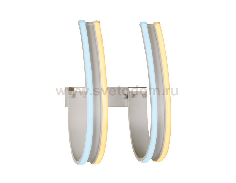 Настенный светильник бра Ambrella FL164/2 WH белый LED 3000K/6400K 42W 410*250*220 LINE