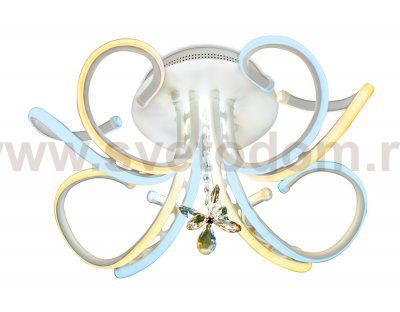 Люстра потолочная Ambrella FL180/4 WH белый 96W 520*520*230 (ПДУ РАДИО 2.4) LINE