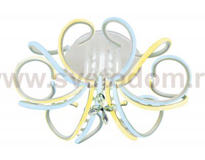 Люстра потолочная Ambrella FL188/6 WH белый 144W 580*580*230 (ПДУ РАДИО 2.4) LINE