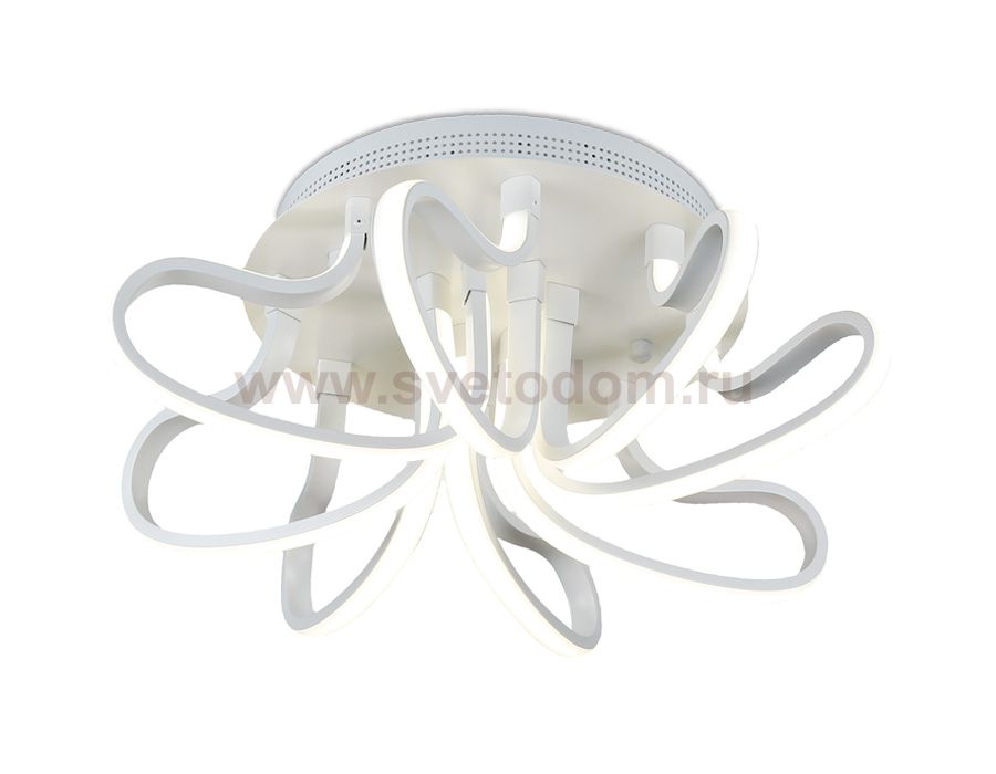 Люстра потолочная Ambrella FL309/8 WH белый 80W 4200K 530*530*180 (Без ПДУ) LINE