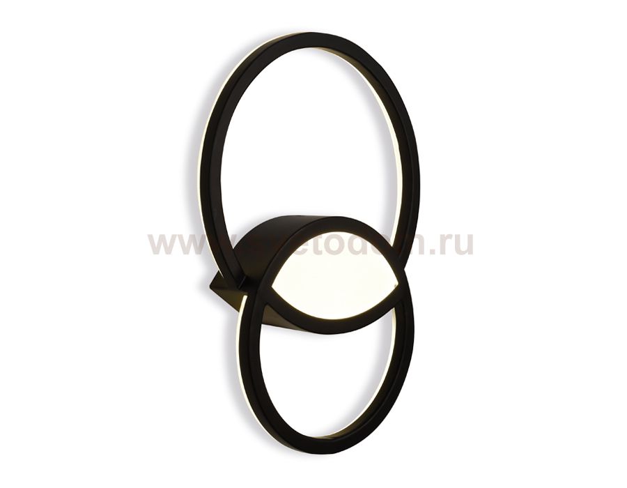 Настенный светильник бра Ambrella FL412 BK черный LED 4200K 28W 320*230*50 LINE