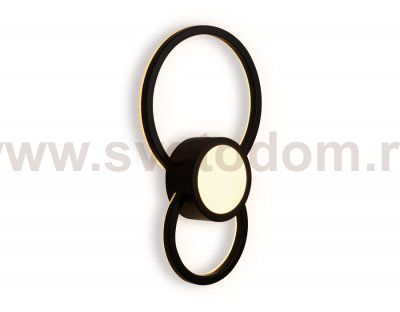 Настенный светильник бра Ambrella FL414 BK черный LED 3000K 24W 340*210*50 LINE