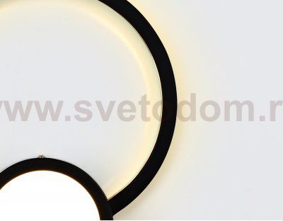 Настенный светильник бра Ambrella FL414 BK черный LED 3000K 24W 340*210*50 LINE