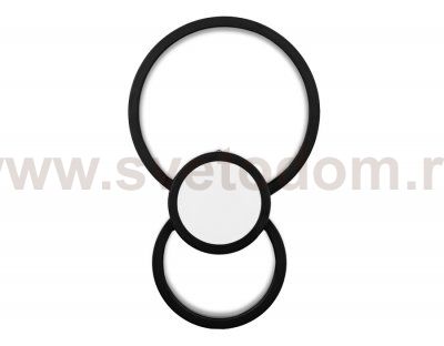 Настенный светильник бра Ambrella FL414 BK черный LED 3000K 24W 340*210*50 LINE