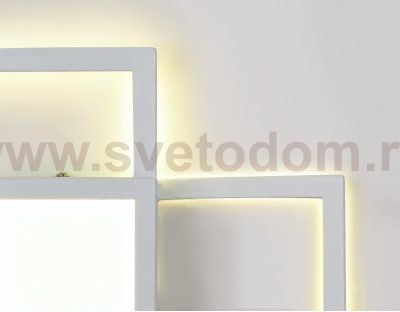 Настенный светильник бра Ambrella FL415 WH белый LED 4200K 36W 390*290*50 LINE