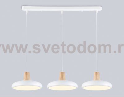 Светильник светодиодный подвесной Ambrella FL4840/3 WH/WD белый/дерево 72W 3000-6000K 550*200*800 (без ПДУ)
