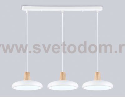 Светильник светодиодный подвесной Ambrella FL4840/3 WH/WD белый/дерево 72W 3000-6000K 550*200*800 (без ПДУ)