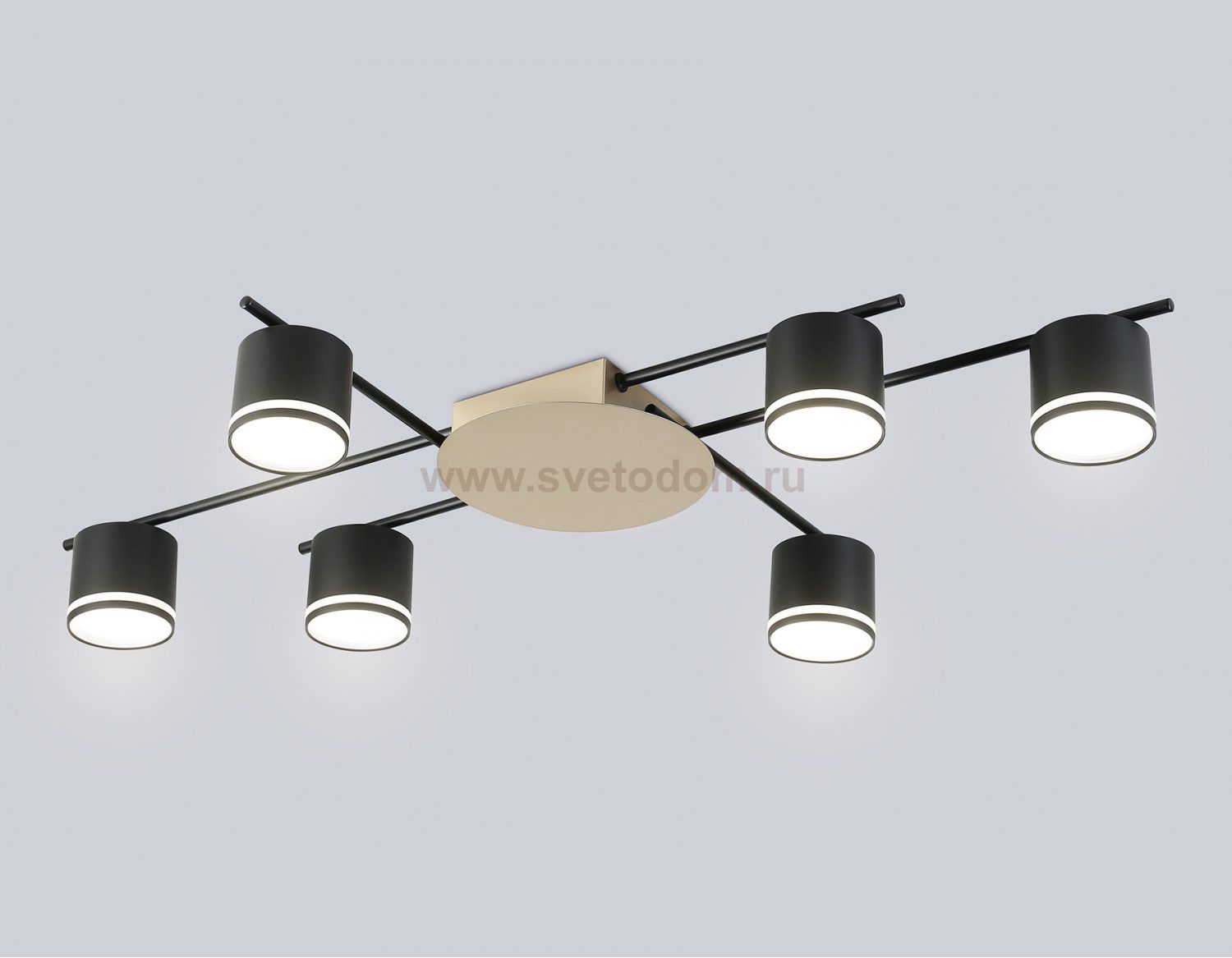 FL51756/6 BK/GD черный/золото GX53/6 max 12W 870*570*110