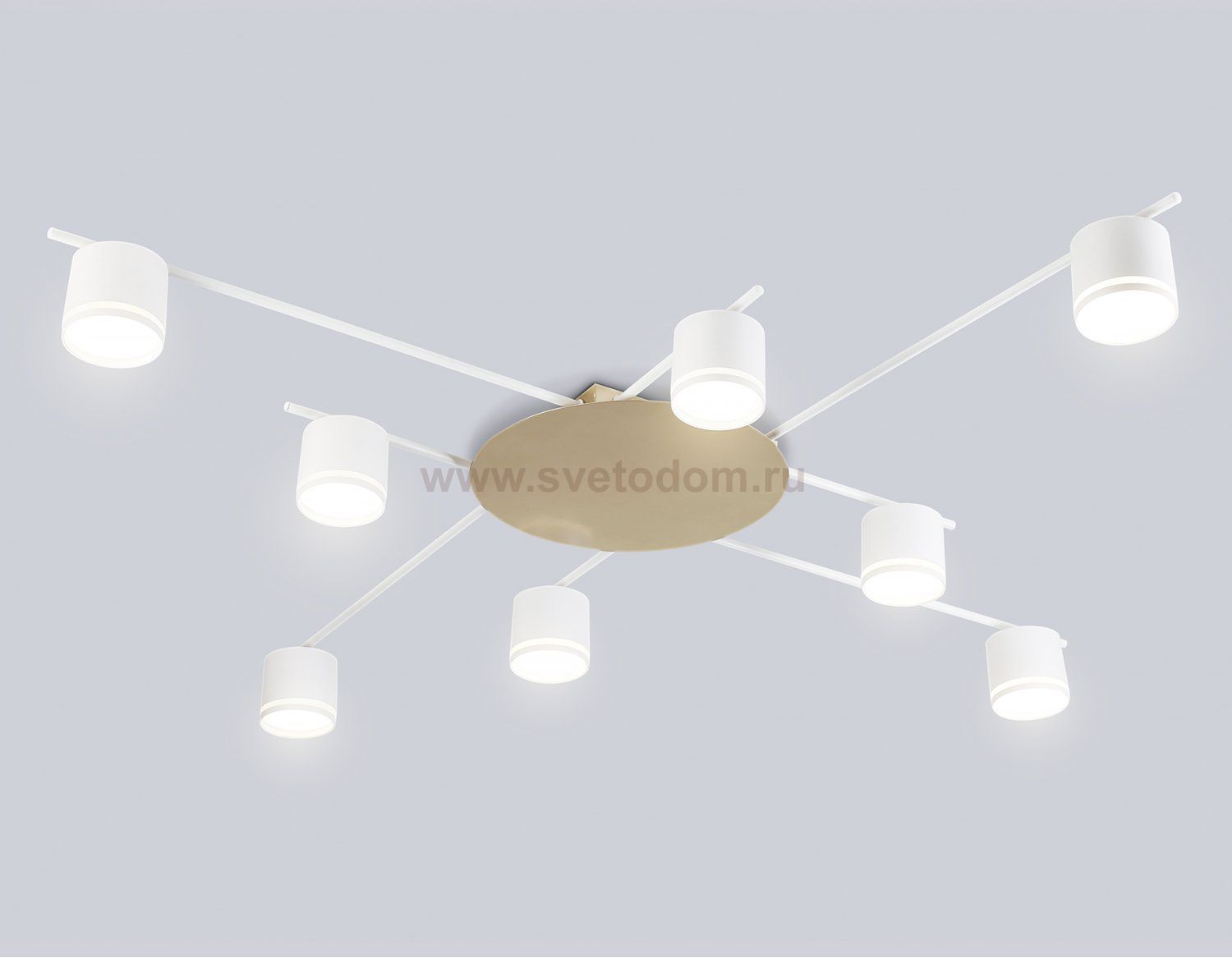 FL51759/8 WH/GD белый/золото GX53/8 max 12W 870*870*95