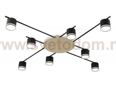 FL51760/8 BK/GD черный/золото GX53/8 max 12W 870*870*95