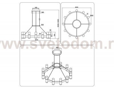 Подвесной светодиодный светильник Ambrella FL6206 FL