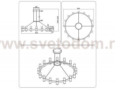 Подвесной светодиодный светильник Ambrella FL6212 FL