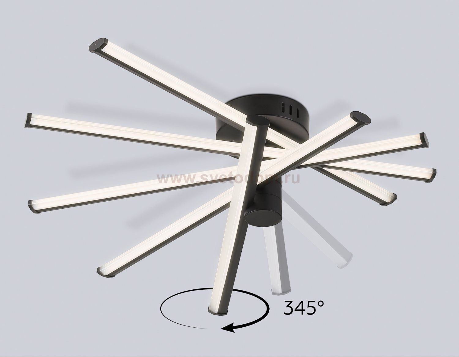 FL6222 BK черный 70W 3000K-6400K 605*605*170 (ПДУ ИК)