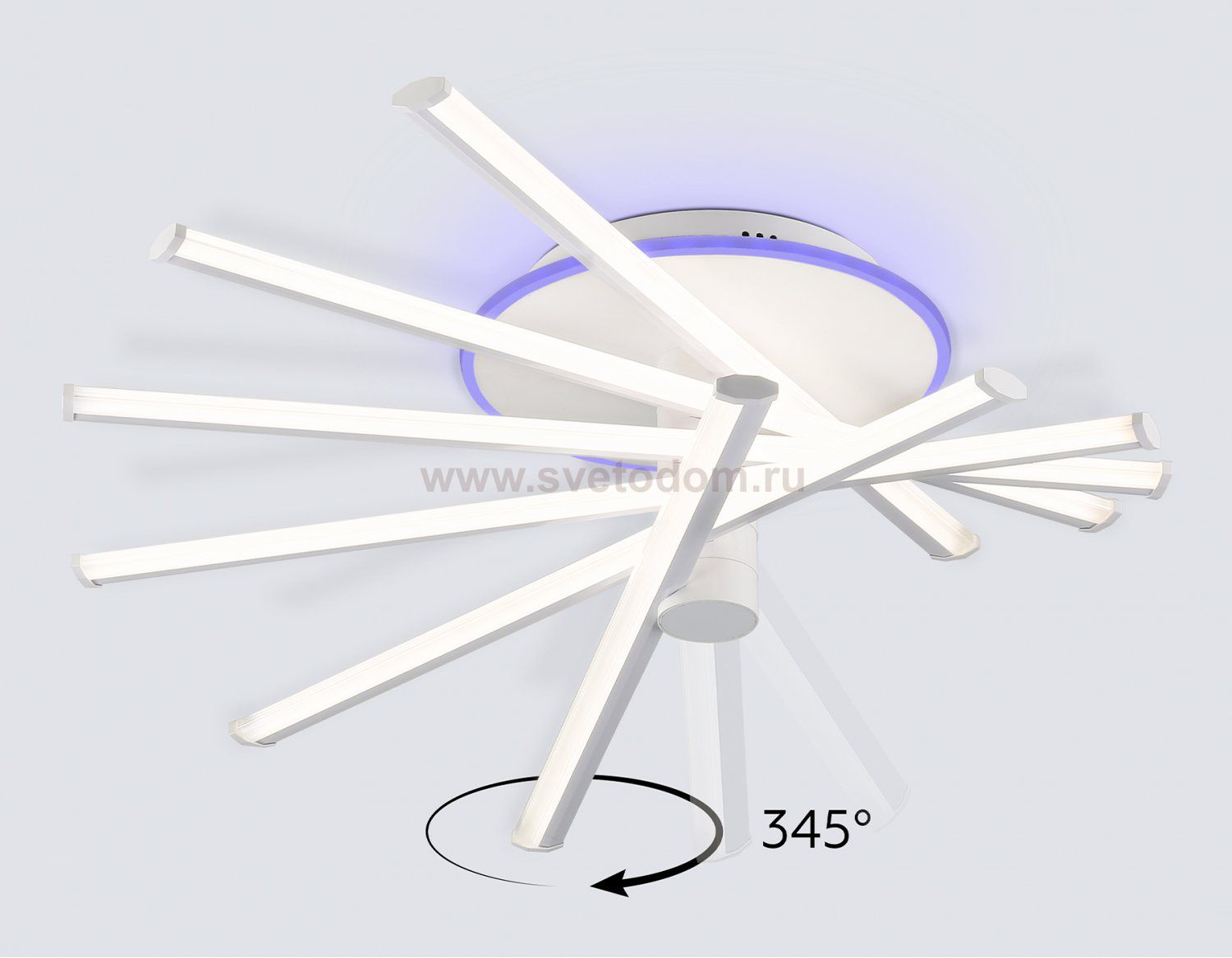 FL6231 WH белый 88W 3000K-6400K+RGB 605*605*200 (ПДУ ИК)