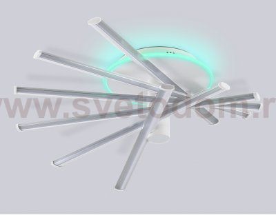 FL6231 WH белый 88W 3000K-6400K+RGB 605*605*200 (ПДУ ИК)