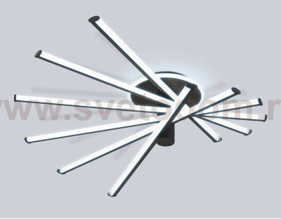 FL6232 BK черный 96W 3000K-6400K 605*605*200 (ПДУ ИК)