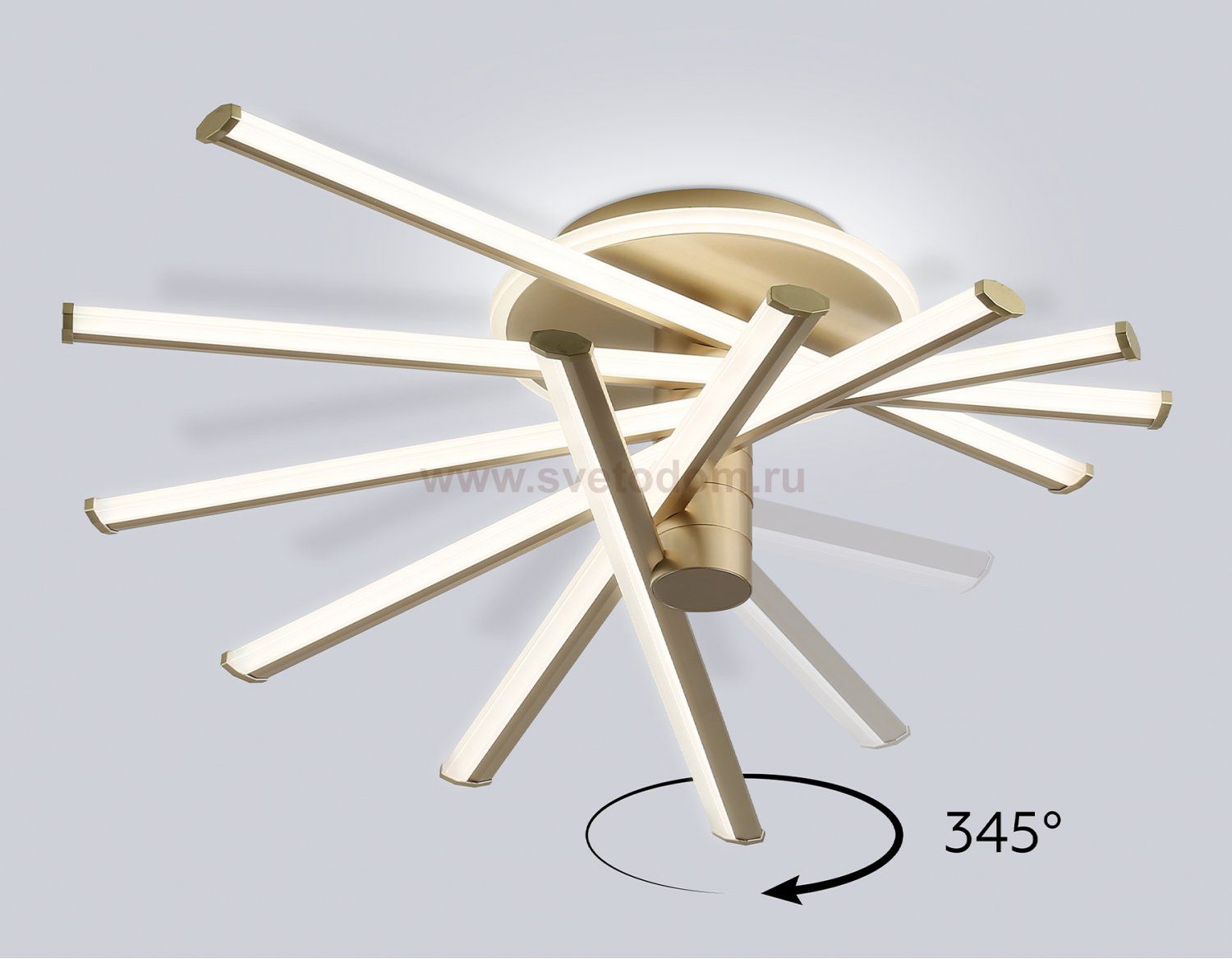 FL6234 GD золото 96W 3000K-6400K 605*605*200 (ПДУ ИК)