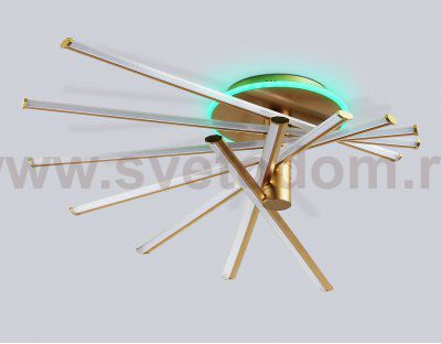 FL6244 GD золото 125W 3000K-6400K+RGB 900*750*230 (ПДУ ИК)