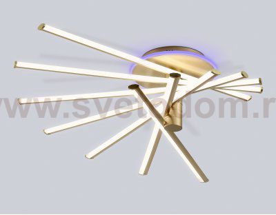 FL6244 GD золото 125W 3000K-6400K+RGB 900*750*230 (ПДУ ИК)