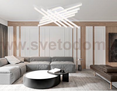 FL6261 WH белый 130W 3000K-6400K 810*810*130 (ПДУ ИК)