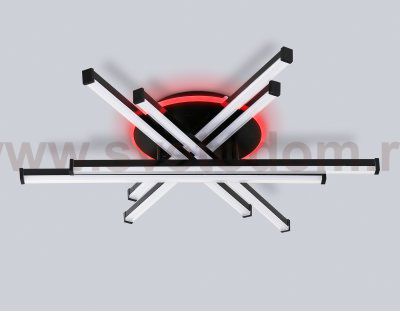 FL6272 BK черный 76W 3000K-6400K+RGB 700*615*135 (ПДУ ИК)