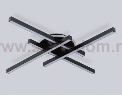 FL6282 BK черный 58W 3000K-6400K 700*700*85 (ПДУ ИК)