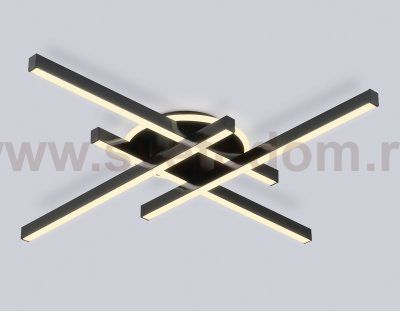 FL6282 BK черный 58W 3000K-6400K 700*700*85 (ПДУ ИК)