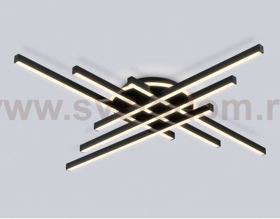 FL6286 BK черный 110W 3000K-6400K 950*950*90 (ПДУ ИК)