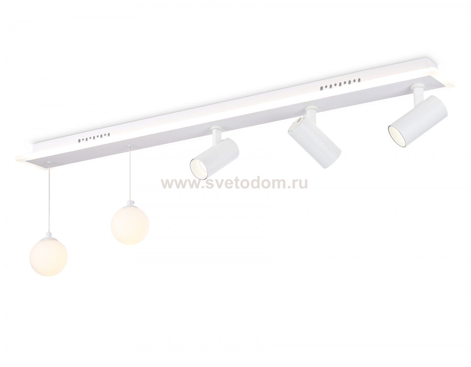 Потолочный светодиодный светильник со сменной лампой и пультом управления Ambrella FL66201 FL