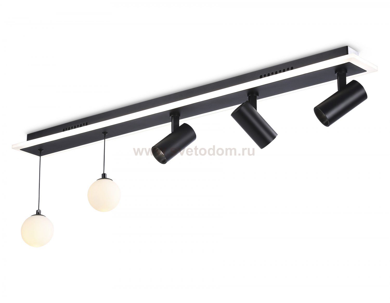 Потолочный светодиодный светильник со сменной лампой и пультом управления Ambrella FL66202 FL