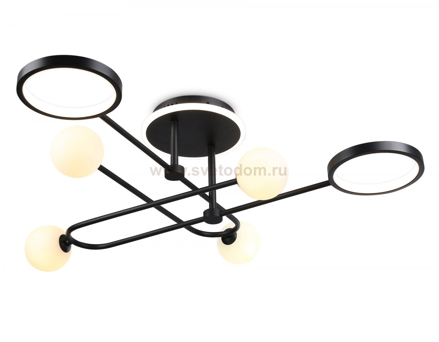 Потолочный светодиодный светильник со сменной лампой и пультом управления Ambrella FL66232 FL