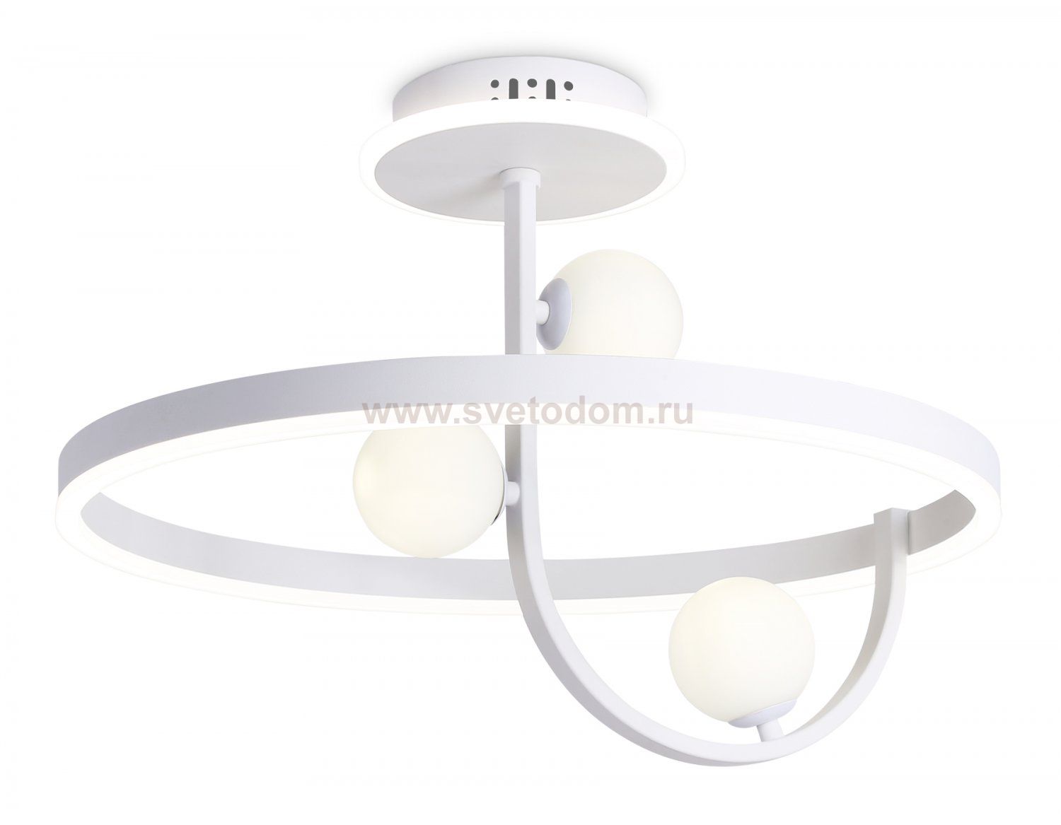 Потолочный светодиодный светильник со сменной лампой и пультом управления Ambrella FL66261 FL