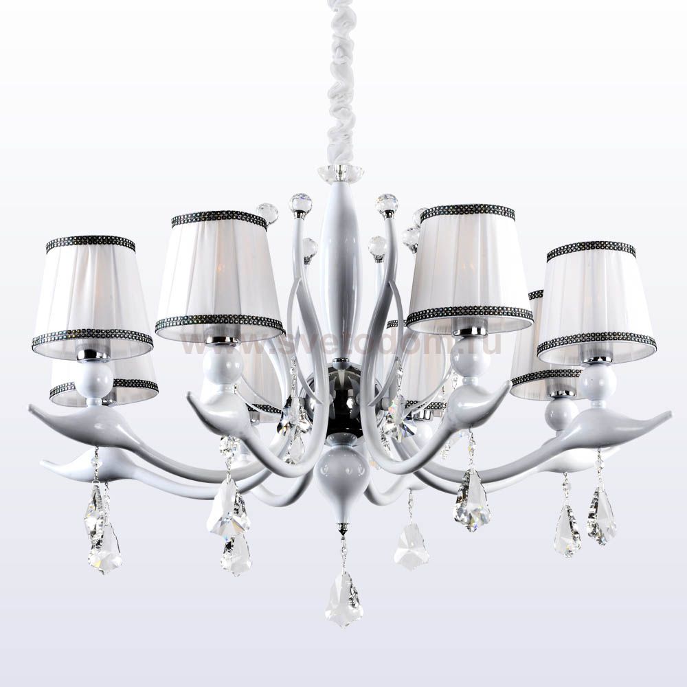 Люстра Crystal lux FLAMINGO SP-PL8 WHITE 1761/308