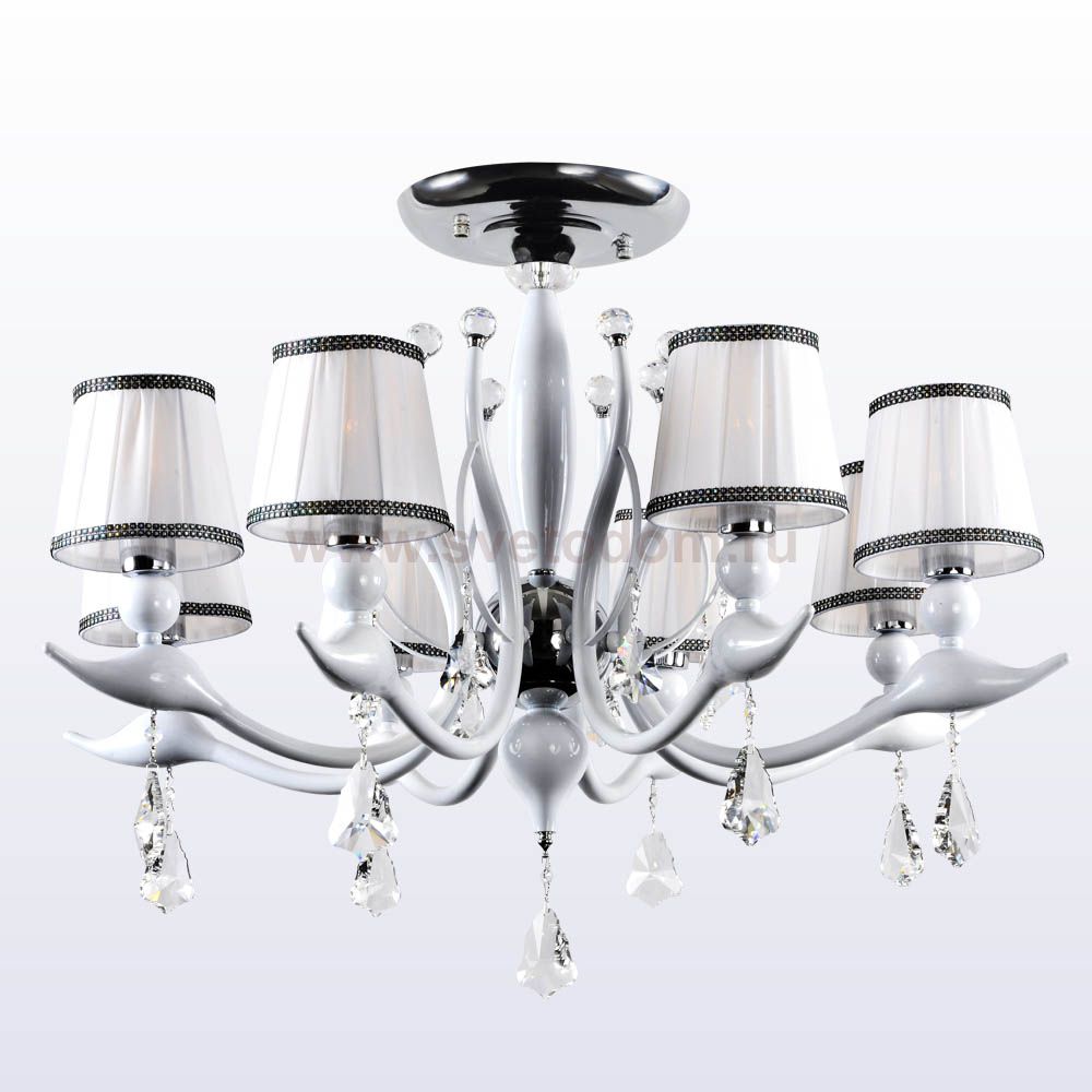 Люстра Crystal lux FLAMINGO SP-PL8 WHITE 1761/308