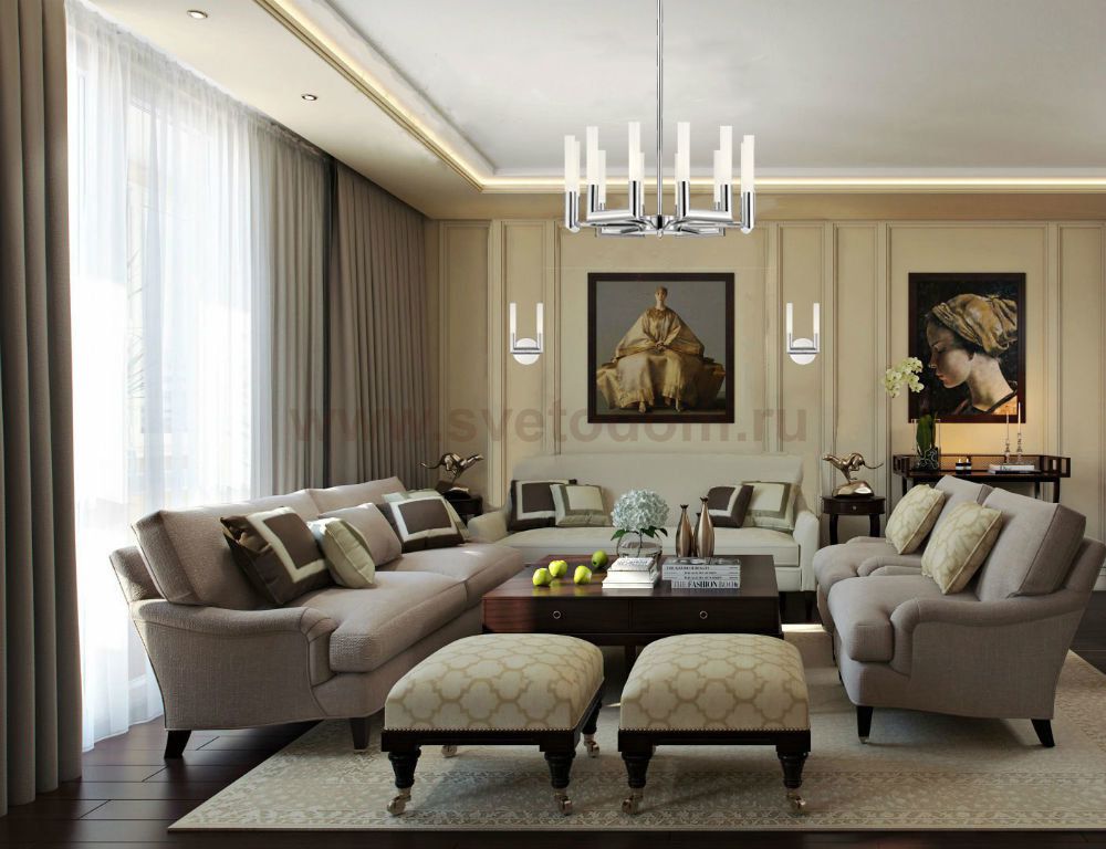 Люстра подвесная Lucia Tucci FLOP 3390.12 chrome