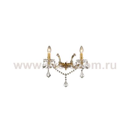 Светильник бра Ideal lux FLORIAN AP2 ORO (35659)