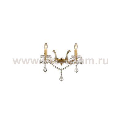 Светильник бра Ideal lux FLORIAN AP2 ORO (35659)