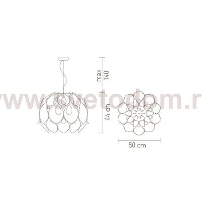 Люстра Flora Medium Silver