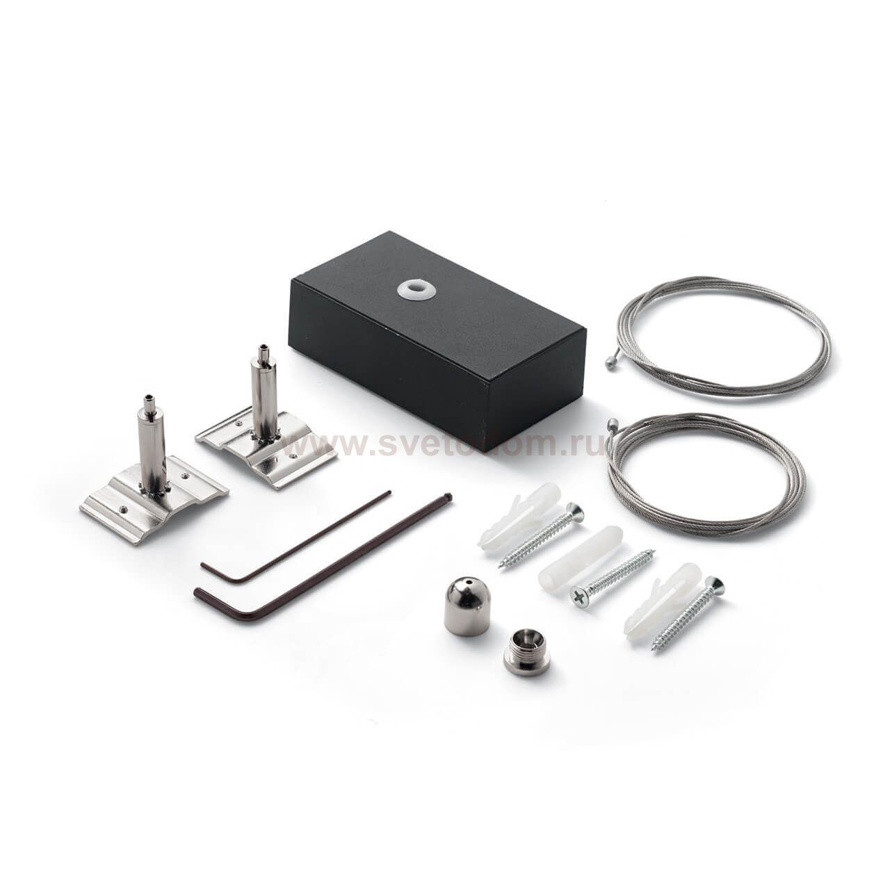 Светильник спот Ideal lux FLUO KIT PENDANT BLACK 2 MT (191164)