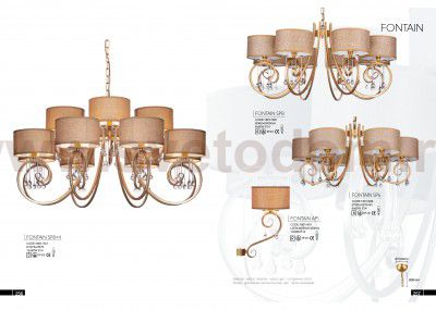 Люстра FONTAIN SP8+4 (1801/312) Crystal lux