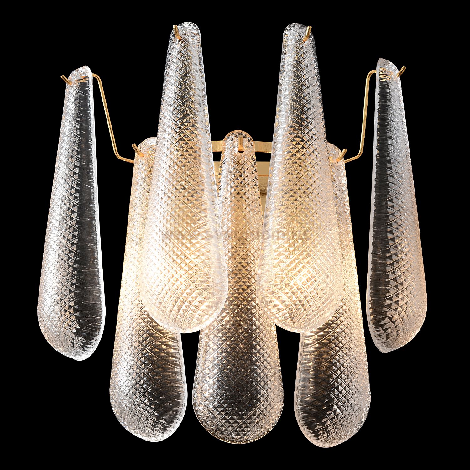 Светильник настенный бра Crystallux FONTAIN AP2 GOLD FONTAIN