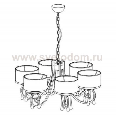 Люстра FONTAIN SP6 (1801/306) Crystal lux