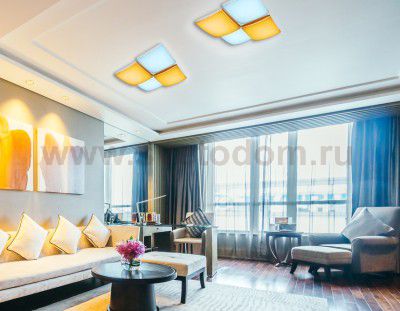 Люстра потолочная Ambrella FP2324 WH 128W 480*480*90 (ПДУ РАДИО 2.4) COMFORT