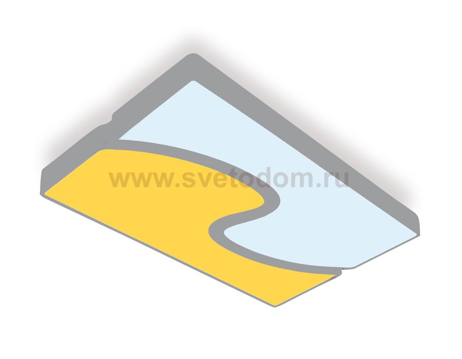 Люстра потолочная Ambrella FP2402 WH/BK 180W 680*415*80 (ПДУ РАДИО 2.4) COMFORT