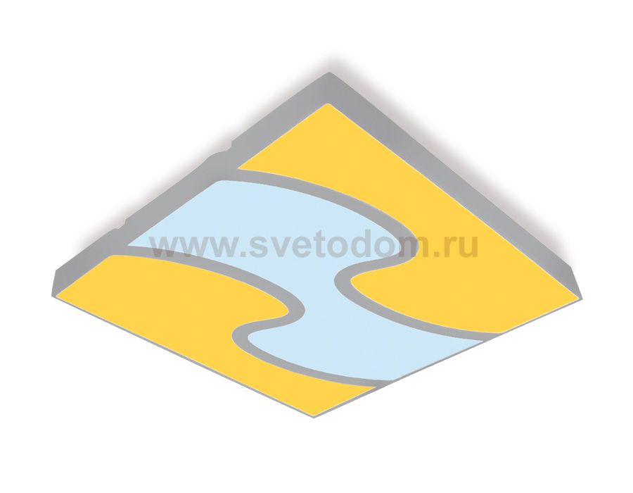 Люстра потолочная Ambrella FP2403 WH/BK 288W 680*680*80 (ПДУ РАДИО 2.4) COMFORT