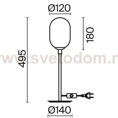 Настольный светильник Freya FR1012TL-01BS Sharlot