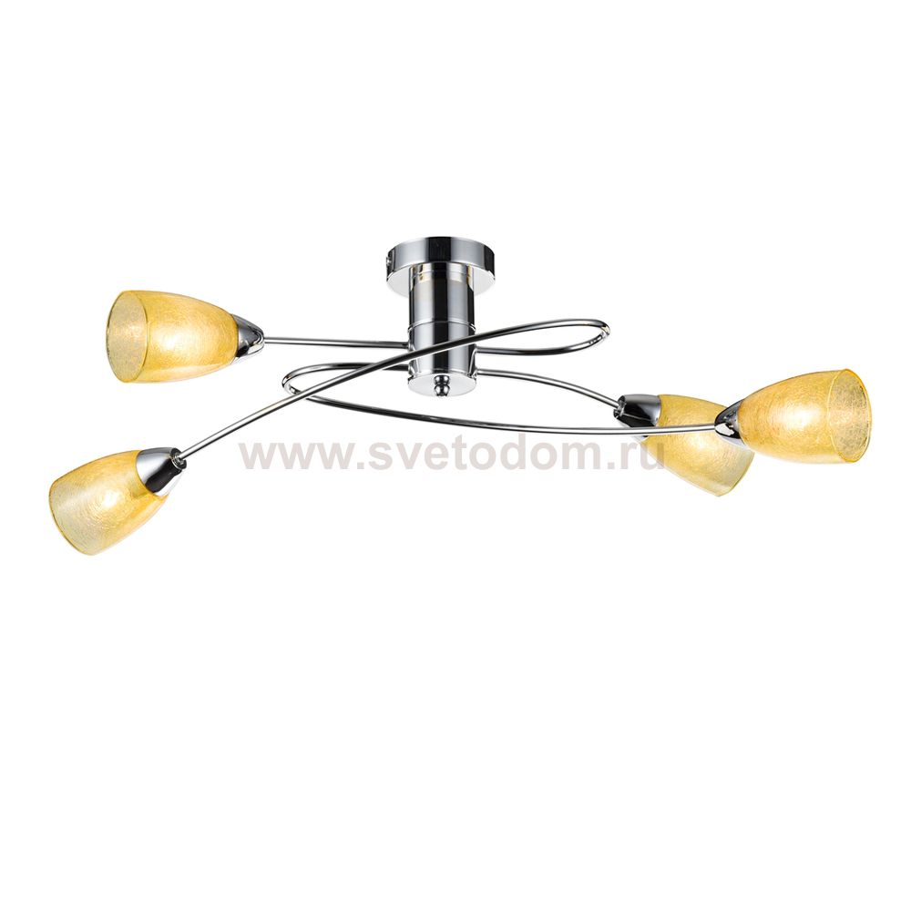 Люстра с желтыми плафонами Freya FR103-04-YE Flash