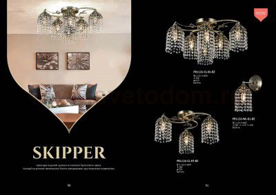 Светильник бра Maytoni FR1126-WL-01-BZ Skipper